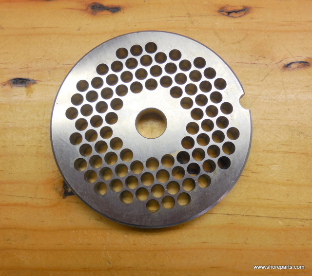 European Style Stainless 3/16" Grinder Plate for Hobart #12 Meat Grinders